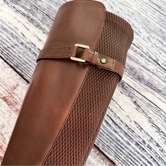 Blondo Viva Tall Leather Riding Boots Butterscotch Brown Waterproof - Picture 7 of 10